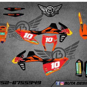 קיט מדבקות ל KTM SXF 2016-2018 EXC 2017-2019 V8