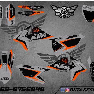 קיט מדבקות ל KTM SXF 2016-2018 EXC 2017-2019 V81
