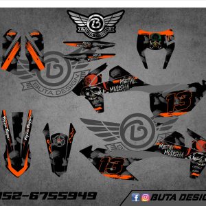 קיט מדבקות ל KTM SXF 2016-2018 EXC 2017-2019 V89