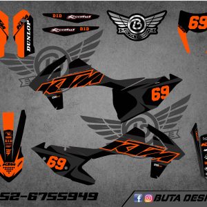קיט מדבקות ל KTM SXF 2016-2018 EXC 2017-2019 V90