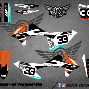 קיט מדבקות ל KTM SXF 2016-2018 EXC 2017-2019 V91