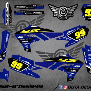 קיט מדבקות ל Yamaha YZF 450 2019-2022 YZF 250 2020-2023 V37