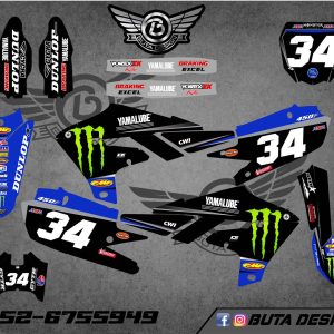 קיט מדבקות ל Yamaha YZF 450 2019-2022 YZF 250 2020-2023 V54
