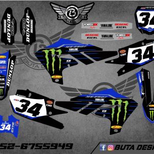 קיט מדבקות ל Yamaha YZF 450 2019-2022 YZF 250 2020-2023 V55