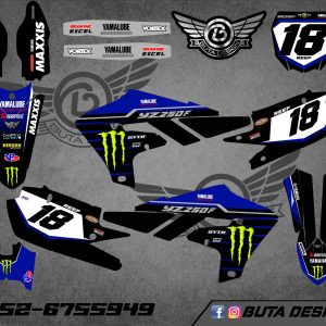קיט מדבקות ל Yamaha YZF 450 2019-2022 YZF 250 2020-2023 V62