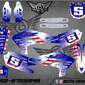 קיט מדבקות ל Yamaha YZF 450 2019-2022 YZF 250 2020-2023 V72