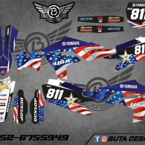 קיט מדבקות ל Yamaha YZF 450 2019-2022 YZF 250 2020-2023 V9