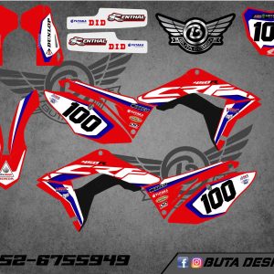 קיט מדבקות ל Honda CRF 450 2017-2020 250 2018-2021 V12