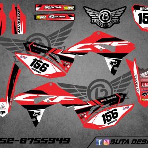 קיט מדבקות ל Honda CRF 450 2017-2020 250 2018-2021 V16