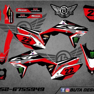קיט מדבקות ל Honda CRF 450 2017-2020 250 2018-2021 V24