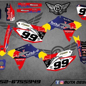 קיט מדבקות ל Honda CRF 450 2017-2020 250 2018-2021 V29