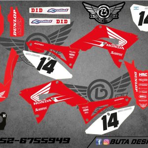 קיט מדבקות ל Honda CRF 450 2017-2020 250 2018-2021 V38