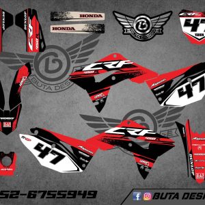 קיט מדבקות ל Honda CRF 450 2017-2020 250 2018-2021 V39