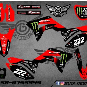 קיט מדבקות ל Honda CRF 450 2017-2020 250 2018-2021 V44