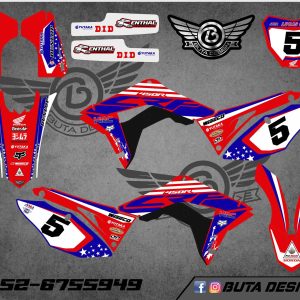 קיט מדבקות ל Honda CRF 450 2017-2020 250 2018-2021 V50