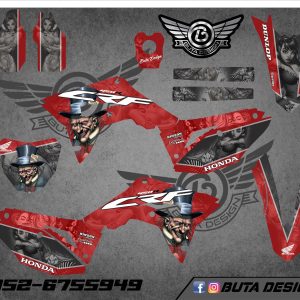קיט מדבקות ל Honda CRF 450 2017-2020 250 2018-2021 V54
