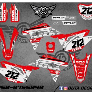 קיט מדבקות ל Honda CRF 450 2017-2020 250 2018-2021 V58