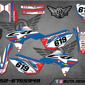 קיט מדבקות ל Honda CRF 450 2017-2020 250 2018-2021 V6