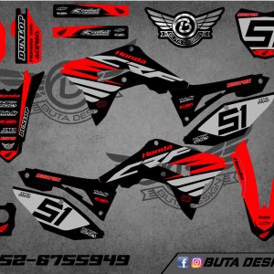 קיט מדבקות ל Honda CRF 450 2017-2020 250 2018-2021 V62