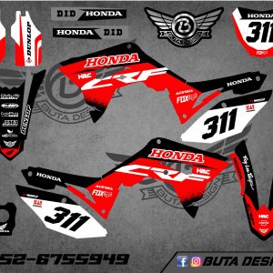 קיט מדבקות ל Honda CRF 450 2017-2020 250 2018-2021 V63