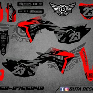 קיט מדבקות ל Honda CRF 450 2017-2020 250 2018-2021 V67