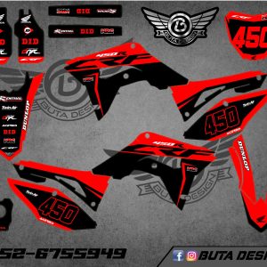 קיט מדבקות ל Honda CRF 450 2017-2020 250 2018-2021 V68