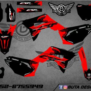 קיט מדבקות ל Honda CRF 450 2017-2020 250 2018-2021 V71
