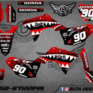 קיט מדבקות ל Honda CRF 450 2017-2020 250 2018-2021 V72