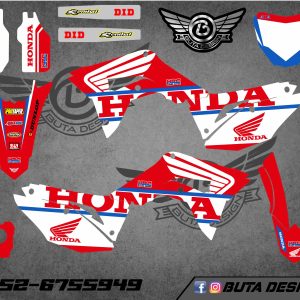 קיט מדבקות ל Honda CRF 450 2017-2020 250 2018-2021 V75