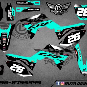 קיט מדבקות ל Honda CRF 450 2017-2020 250 2018-2021 V78