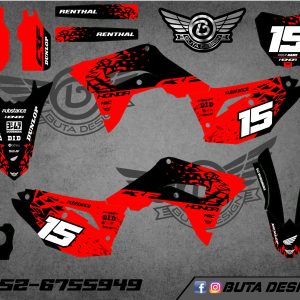 קיט מדבקות ל Honda CRF 450 2017-2020 250 2018-2021 V79