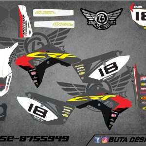קיט מדבקות ל Honda CRF 450 2017-2020 250 2018-2021 V8