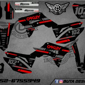 קיט מדבקות ל Honda CRF 450 2017-2020 250 2018-2021 V81
