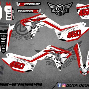 קיט מדבקות ל Honda CRF 450 2017-2020 250 2018-2021 V84
