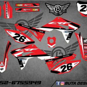 קיט מדבקות ל Honda CRF 450 2017-2020 250 2018-2021 V9