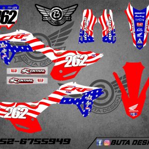 קיט מדבקות ל Honda CRF 450 2021-2024 250 2022-2024 V14