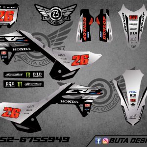 קיט מדבקות ל Honda CRF 450 2021-2024 250 2022-2024 V19