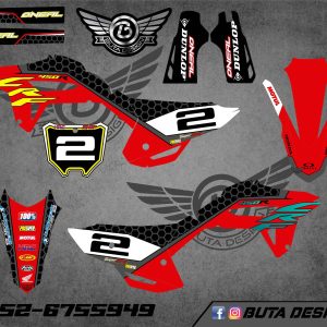 קיט מדבקות ל Honda CRF 450 2021-2024 250 2022-2024 V2