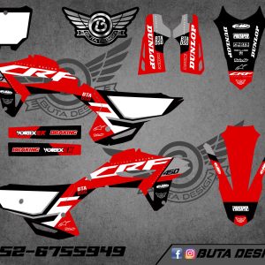 קיט מדבקות ל Honda CRF 450 2021-2024 250 2022-2024 V22