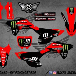 קיט מדבקות ל Honda CRF 450 2021-2024 250 2022-2024 V4
