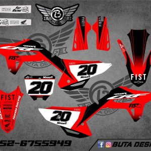 קיט מדבקות ל Honda CRF 450 2021-2024 250 2022-2024 V6