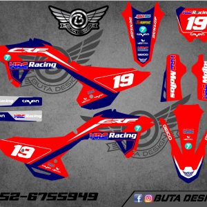 קיט מדבקות ל Honda CRF 450 2021-2024 250 2022-2024 V7