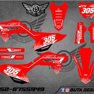 קיט מדבקות ל Honda CRF 450 2021-2024 250 2022-2024 V8