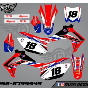 קיט מדבקות ל Honda CRF 450 2013-2016 250 2014-2017 V1