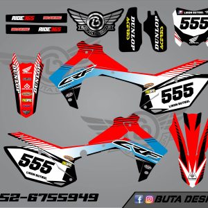 קיט מדבקות ל Honda CRF 450 2013-2016 250 2014-2017 V10