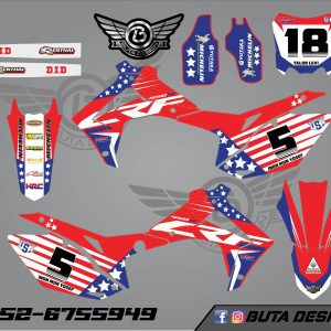 קיט מדבקות ל Honda CRF 450 2013-2016 250 2014-2017 V15