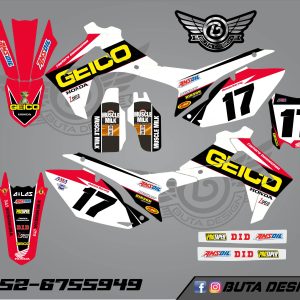 קיט מדבקות ל Honda CRF 450 2013-2016 250 2014-2017 V16