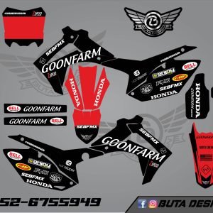 קיט מדבקות ל Honda CRF 450 2013-2016 250 2014-2017 V19