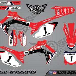 קיט מדבקות ל Honda CRF 450 2013-2016 250 2014-2017 V22