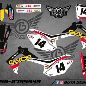 קיט מדבקות ל Honda CRF 450 2013-2016 250 2014-2017 V30